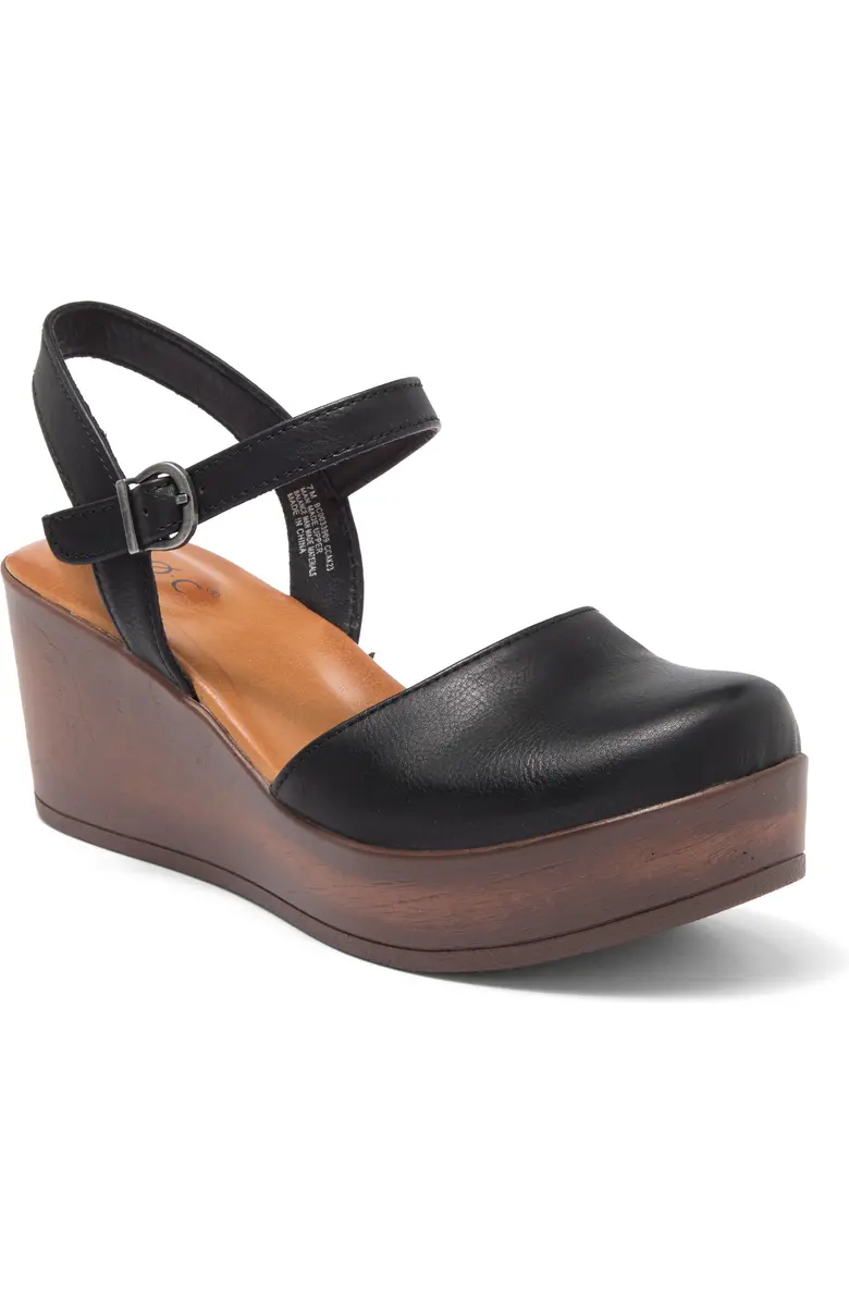 BOC Clog Comfort Black Sandals