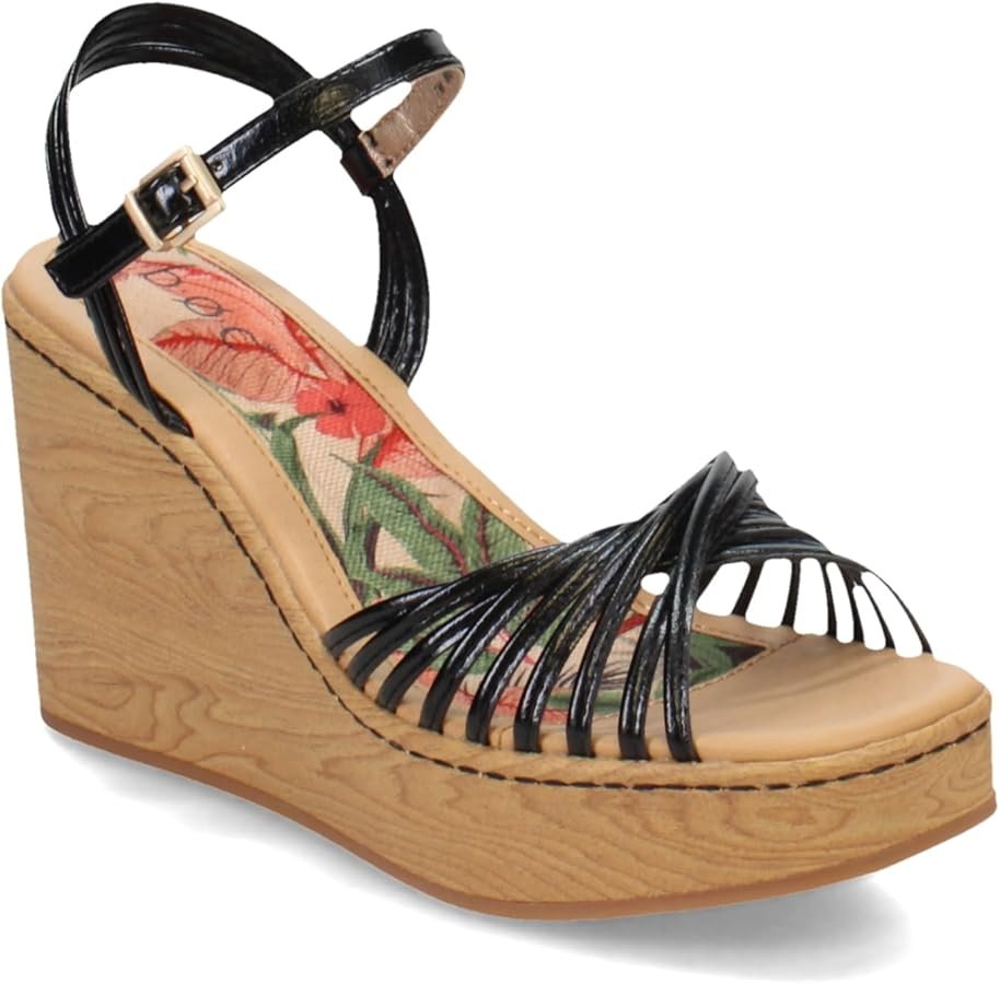 BOC Platform Black Sandals